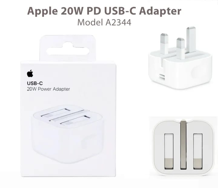 Apple Pd 20W Usb C Adapter Uk Plug with NAN Plug – Fast Charger