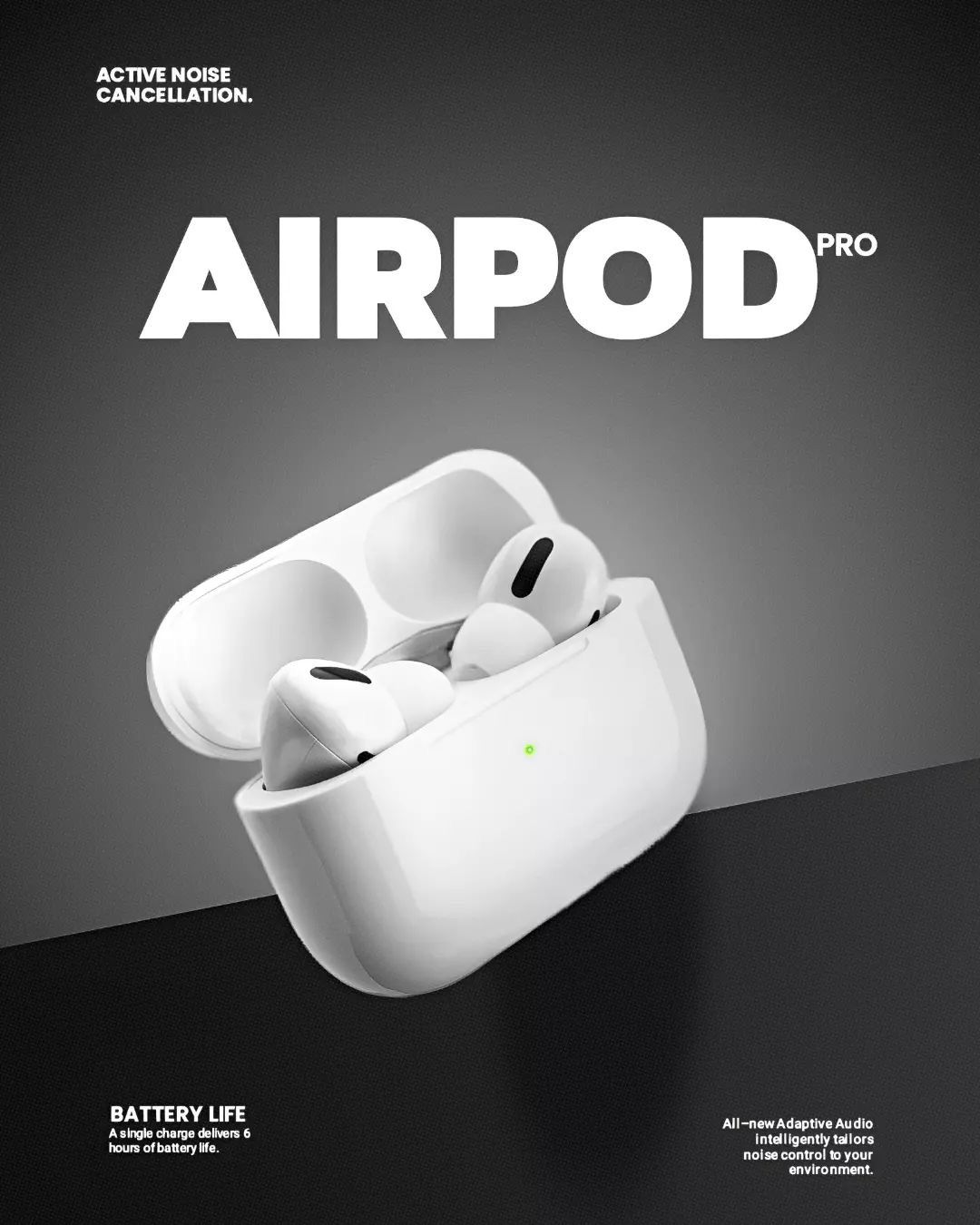 Airpods Pro White Gen 1 with NAN Plug – Fast Charger