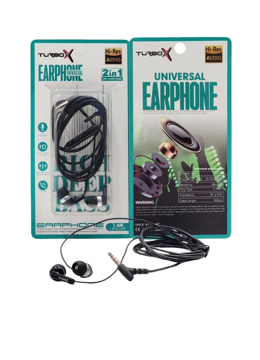 Turbo X Card Handfree 2In1 with NAN Plug – Fast Charger